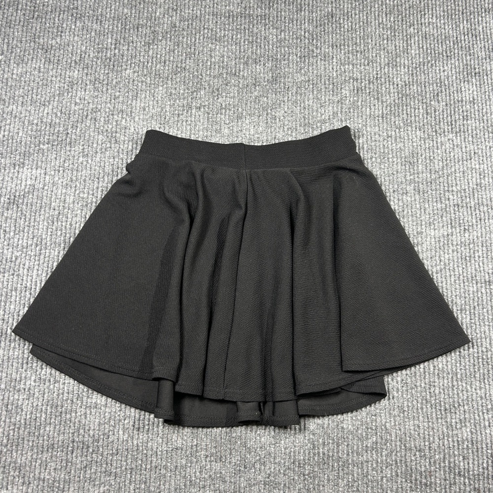 Urban Coco Skirt Womens L Black Textured Skater Mini Flare A-Line Solid